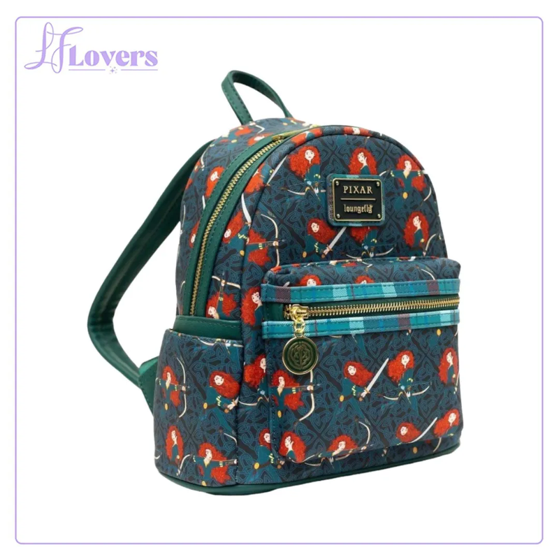 Load image into Gallery viewer, Loungefly Disney Pixar Brave Merida AOP Mini Backpack - LF Lovers
