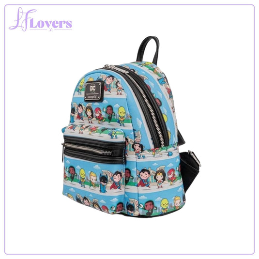 Loungefly DC Superheroes Chibi Lineup Mini Backpack - LF Lovers