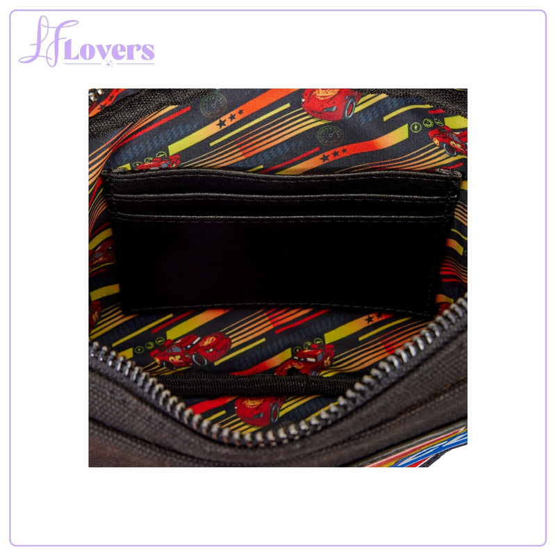 Load image into Gallery viewer, Loungefly Disney Pixar Cars 20th Anniversary Piston Cup Sling Crossbody Bag - Preorder
