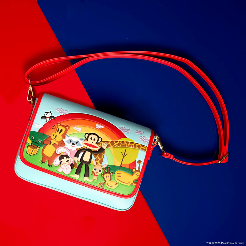 Load image into Gallery viewer, Loungefly Paul Frank Rainbow Group Crossbody - LF Lovers
