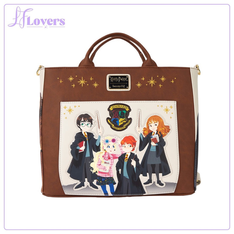 Load image into Gallery viewer, Loungefly Harry Potter Spring Convertible Tote Bag
