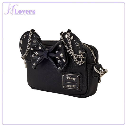 Loungefly Disney Minnie Mouse Studs & Chains Sling Crossbody Bag - Preorder
