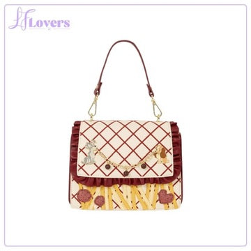 Loungefly Disney Lady & the Tramp Spaghetti Dinner Charm Crossbody Bag - Preorder