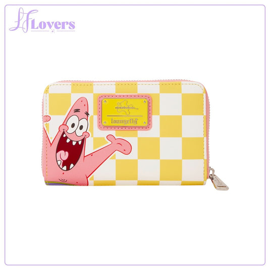 Loungefly Nickelodeon SpongeBob SquarePants & Patrick Star Checkered Zip Around Wallet - PRE ORDER - LF Lovers