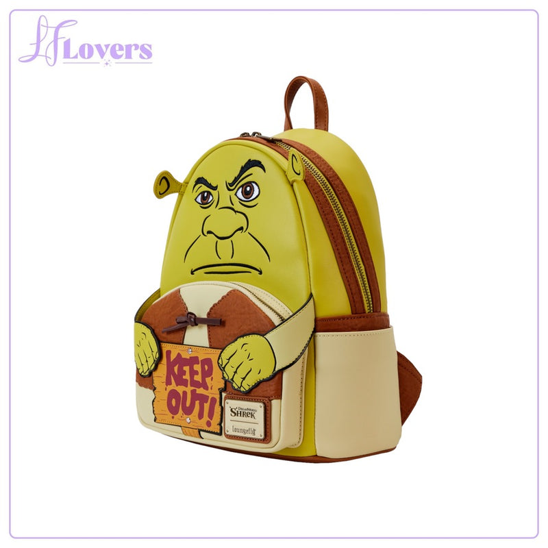 Load image into Gallery viewer, Loungefly Dreamworks Shrek Keep Out Cosplay Mini Backpack - LF Lovers
