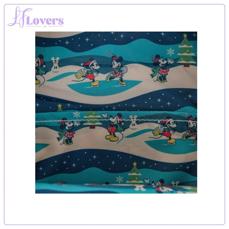 Load image into Gallery viewer, Loungefly Disney Mickey And Minnie Holiday Mini Backpack - PRE ORDER
