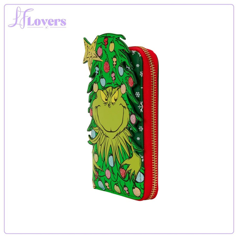 Load image into Gallery viewer, Loungefly Dr Seuss Grinch Holiday Zip Around Wallet

