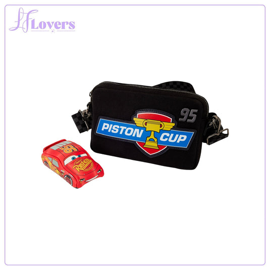 Loungefly Disney Pixar Cars 20th Anniversary Piston Cup Sling Crossbody Bag - Preorder