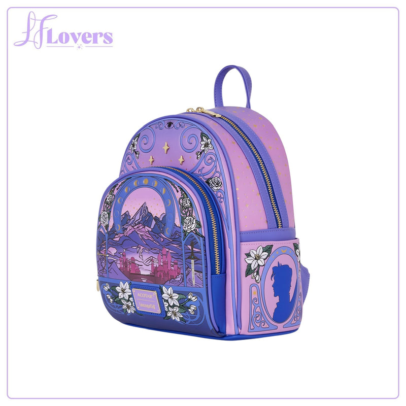 Load image into Gallery viewer, Loungefly ACOTAR Night Court Ramiel Mountain Mini Backpack - Preorder
