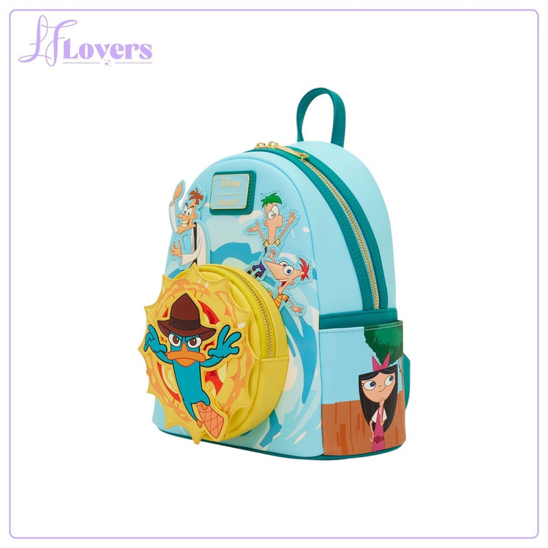Load image into Gallery viewer, Loungefly Disney Phineas &amp; Ferb Mini Backpack - PRE ORDER - LF Lovers
