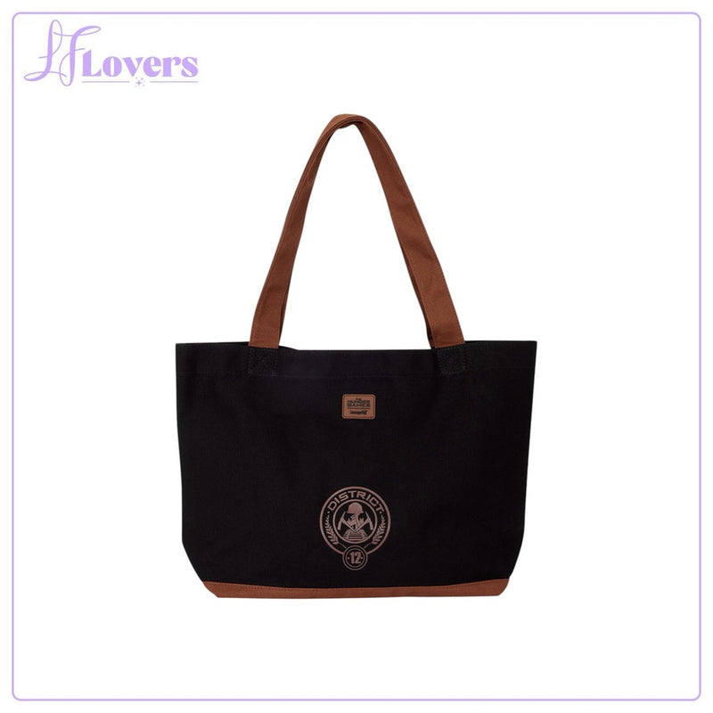 Load image into Gallery viewer, Loungefly Lionsgate The Hunger Games District 12 Canvas Tote Bag - Preorder - LF Lovers
