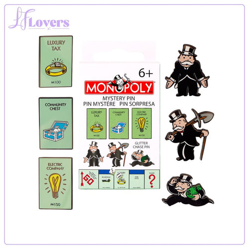 Loungefly Hasbro Monopoly 90th Anniversary Mystery Pins