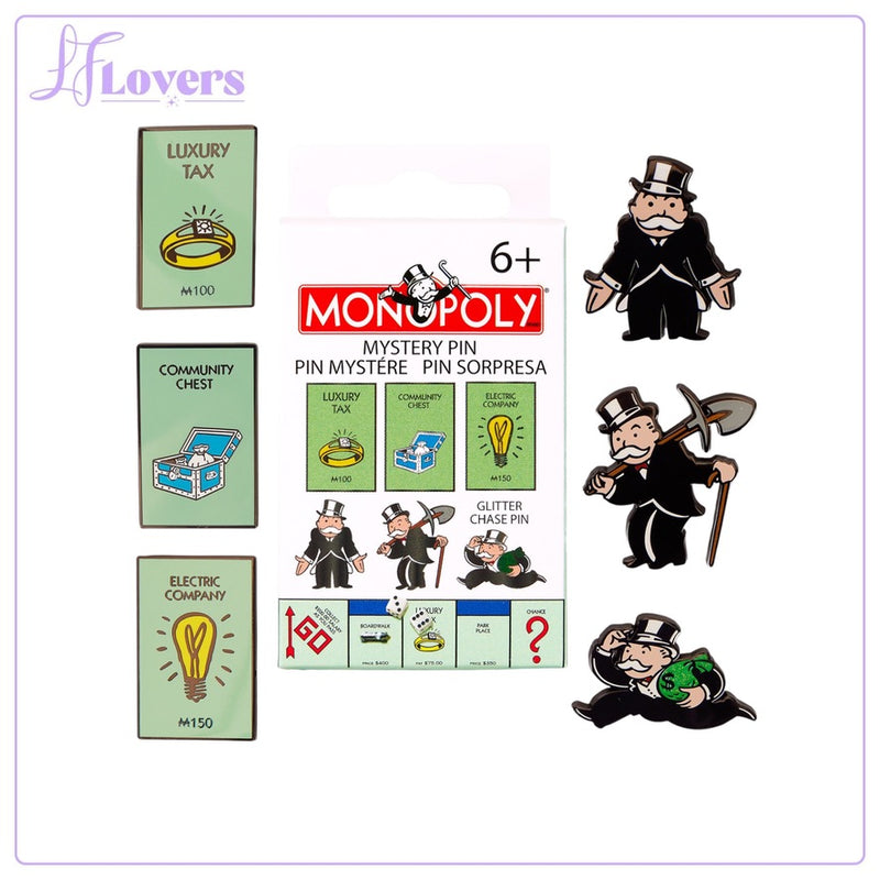 Load image into Gallery viewer, Loungefly Hasbro Monopoly 90th Anniversary Mystery Pins
