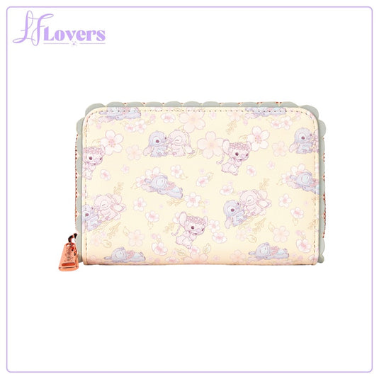 Loungefly Disney Cute Stitch Cherry Blossom Zip Around Wallet - PRE ORDER