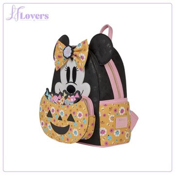 Load image into Gallery viewer, Loungefly Disney Minnie Mouse Pumpkin Mini Backpack - PRE ORDER - LF Lovers

