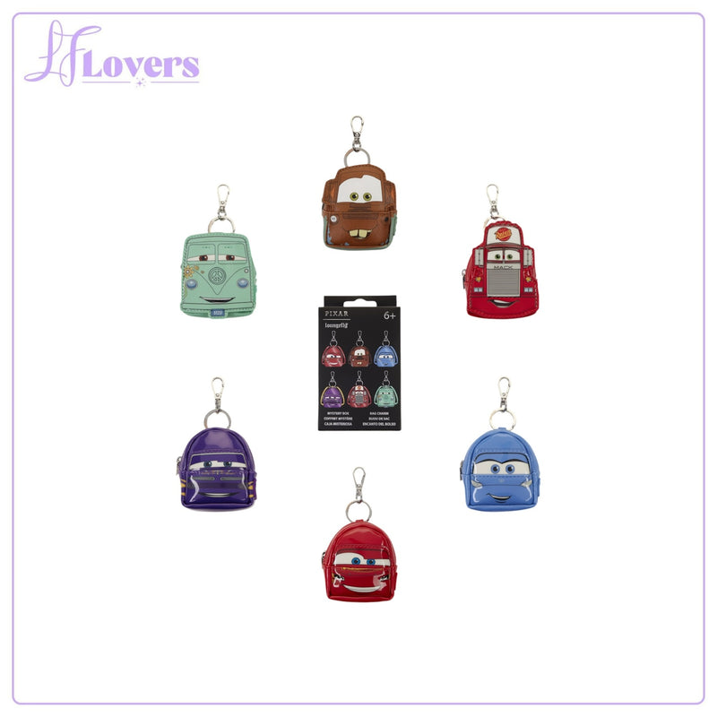 Load image into Gallery viewer, Loungefly Disney Pixar Cars 20th Anniversary Mystery Mini Backpack Keychain Charm - Preorder
