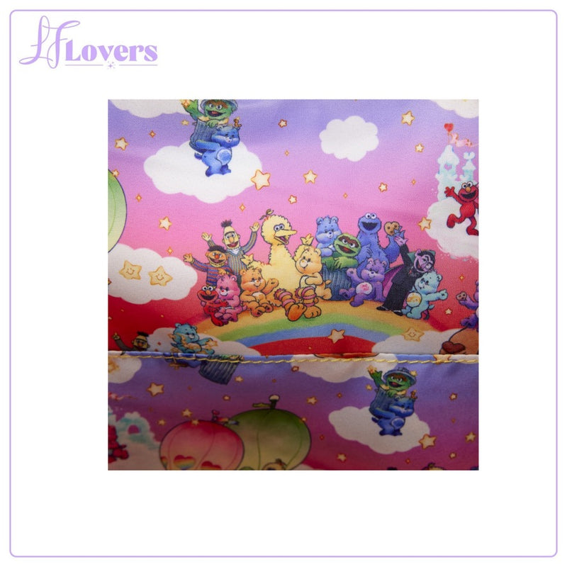 Load image into Gallery viewer, Loungefly Care Bears X Sesame Street Denim Mini Backpack - LF Lovers
