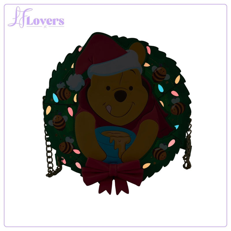 Load image into Gallery viewer, Loungefly Disney Winnie The Pooh Stuck In Wreath Crossbody
