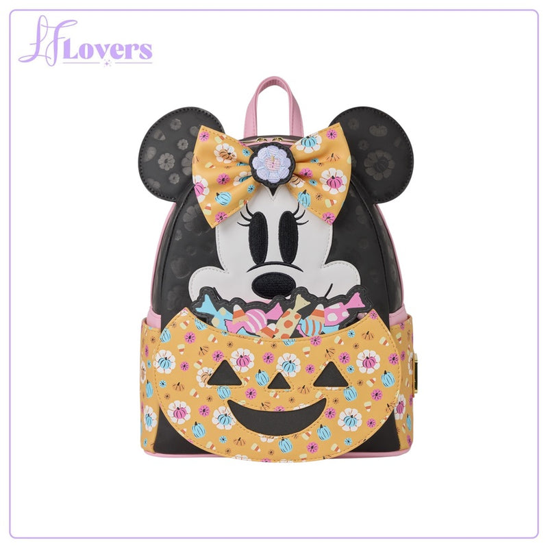 Load image into Gallery viewer, Loungefly Disney Minnie Mouse Pumpkin Mini Backpack - PRE ORDER - LF Lovers
