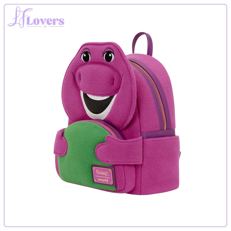 Load image into Gallery viewer, Loungefly Mattel Barney Mini Backpack - PRE ORDER
