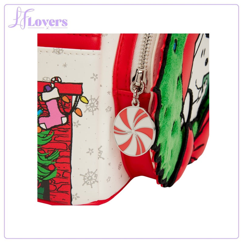 Load image into Gallery viewer, Loungefly Peanuts Holiday Mini Backpack - PRE ORDER
