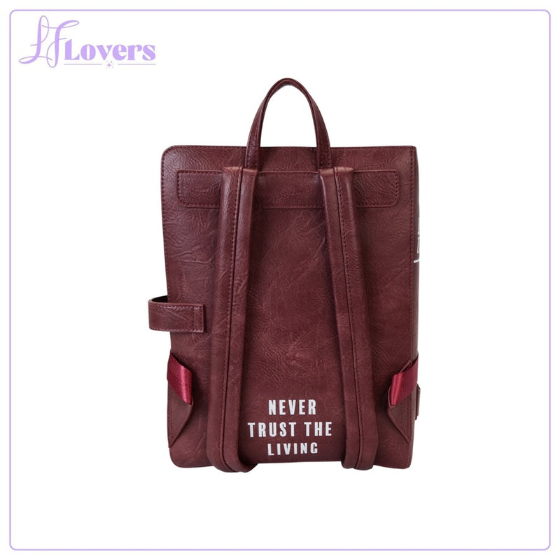 Load image into Gallery viewer, Loungefly Warner Brothers Beetlejuice Handbook For The Recently Deceased Mini backpack - PRE ORDER
