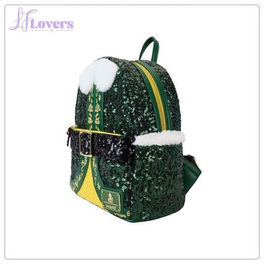 Loungefly Warner Brothers Elf Buddy Sequin Cosplay Mini Backpack - LF Lovers
