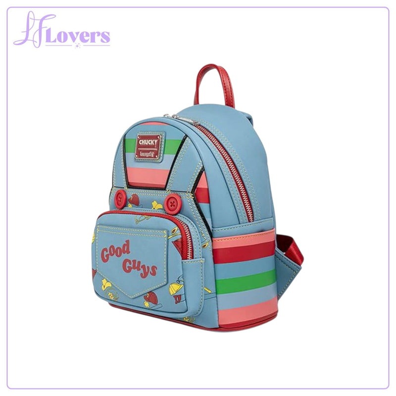 Load image into Gallery viewer, Loungefly Childs Play Chucky Cosplay Mini Backpack
