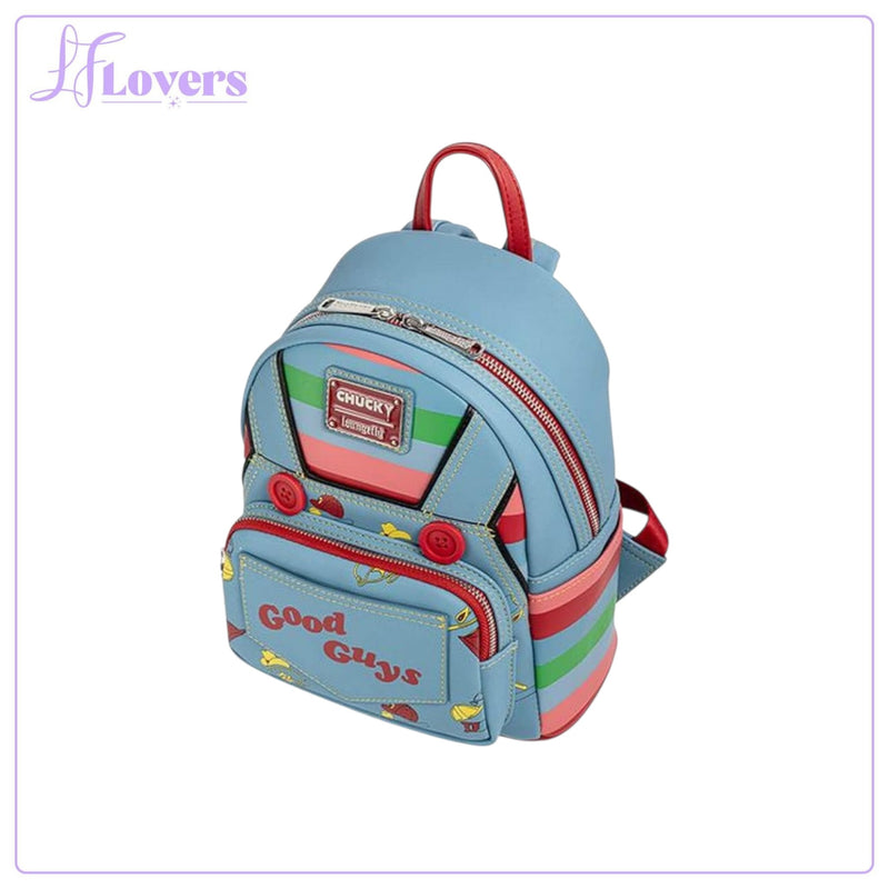Load image into Gallery viewer, Loungefly Childs Play Chucky Cosplay Mini Backpack
