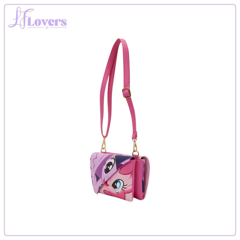 Load image into Gallery viewer, Loungefly My Little Pony Twilight Sparkle &amp; Pinkie Pie Crossbody - PRE ORDER - LF Lovers
