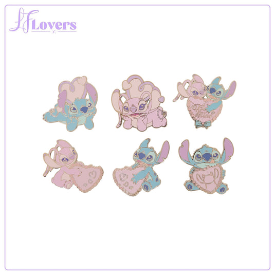 Loungefly Disney Lilo & Stitch Angel Hearts Mystery Box Pins - PRE ORDER
