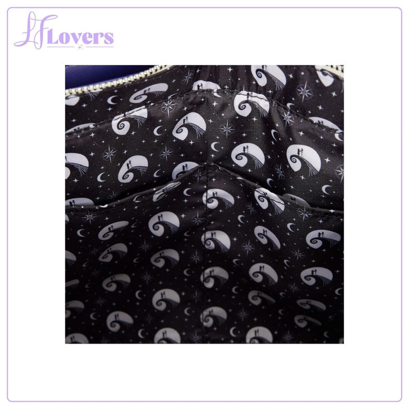 Load image into Gallery viewer, Loungefly Disney Jack Skellington &amp; Sally Night Sky Convertible Backpack &amp; Tote Bag
