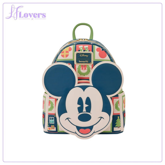 Loungefly Disney Mickey And Minnie Holiday Mini Backpack - PRE ORDER