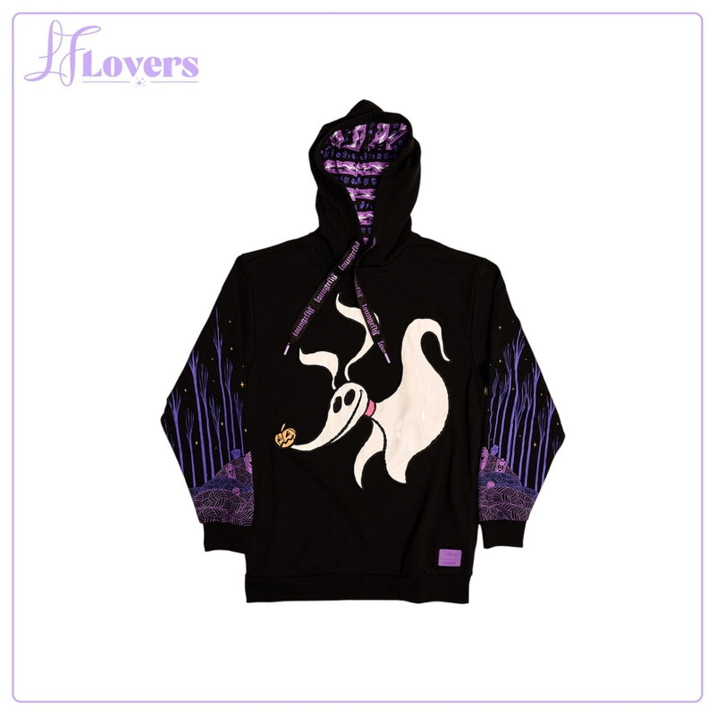 Load image into Gallery viewer, Loungefly Nightmare Before Christmas Zero Hearts Unisex Hoodie
