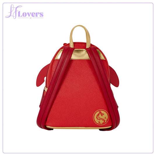 Loungefly Disney Mulan Mushu Glitter Cosplay Mini Backpack