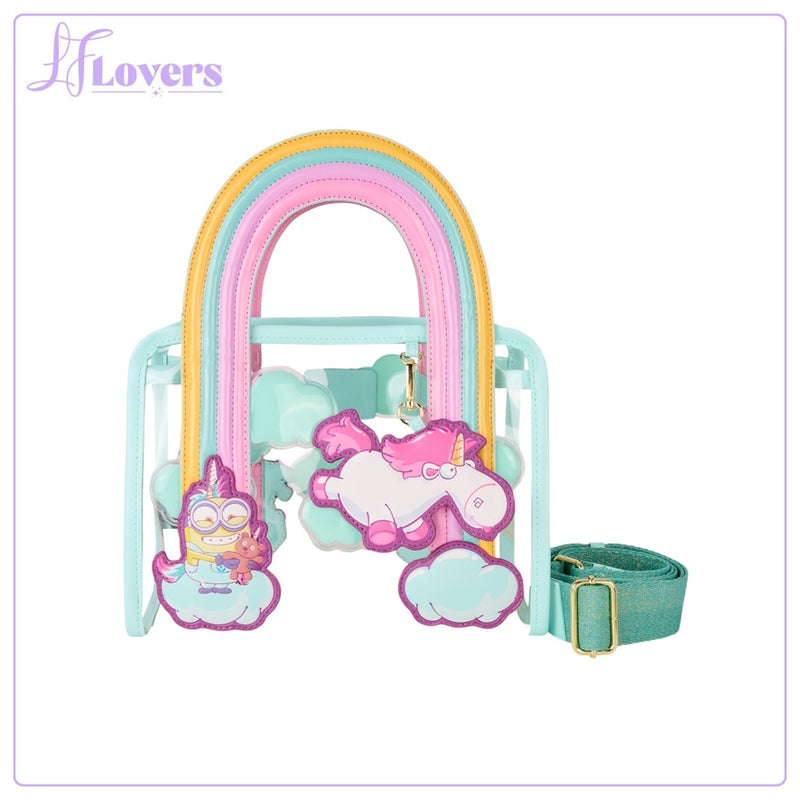 Load image into Gallery viewer, Loungefly Universal Minions Fluffy Unicorn Tote - PRE ORDER
