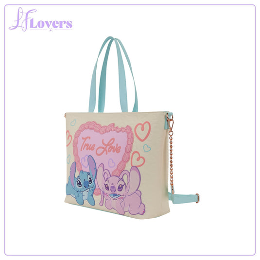 Loungefly Disney Lilo & Stitch True Love Tote Bag