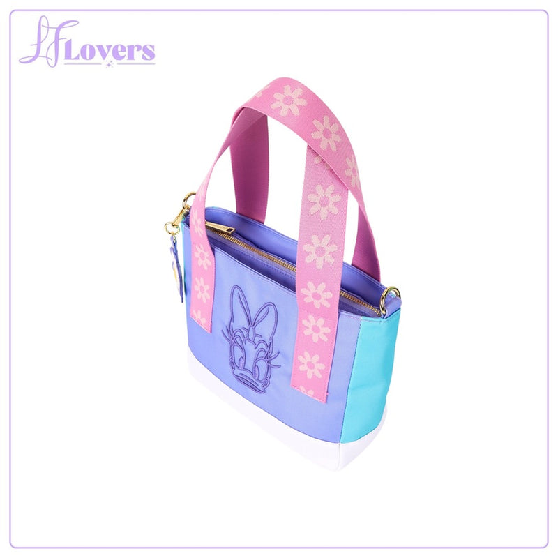 Load image into Gallery viewer, Loungefly Disney Daisy Duck Nylon Mini Tote Bag - PRE ORDER
