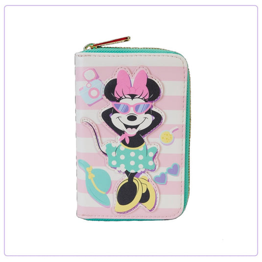Loungefly Disney Minnie Mouse Vacation Style Zip Around Wallet - PRE ORDER