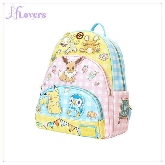 Loungefly Pokemon Cafe Triple Pocket Backpack