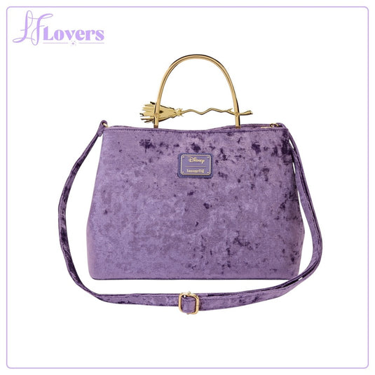 Loungefly Disney Hocus Pocus Velvet Broom Handle Handbag - PRE ORDER