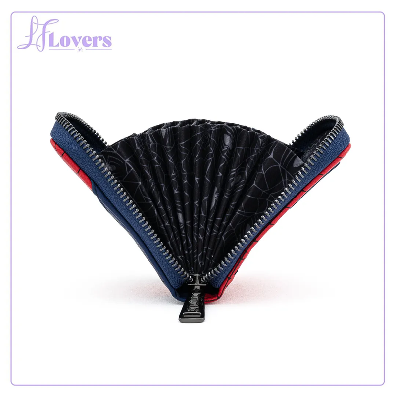 Load image into Gallery viewer, Loungefly Marvel Spiderman Classic Cosplay Accordian Cardholder - EMEA Exclusive
