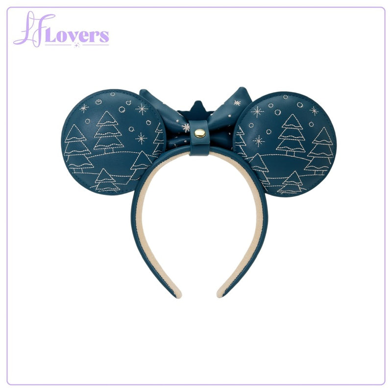 Load image into Gallery viewer, Loungefly Disney Mickey And Minnie Holiday Ear Headband - PRE ORDER
