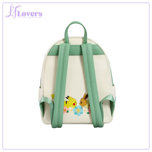 Loungefly Pokemon Pikachu & Eevee Floral Mini Backpack - LF Lovers