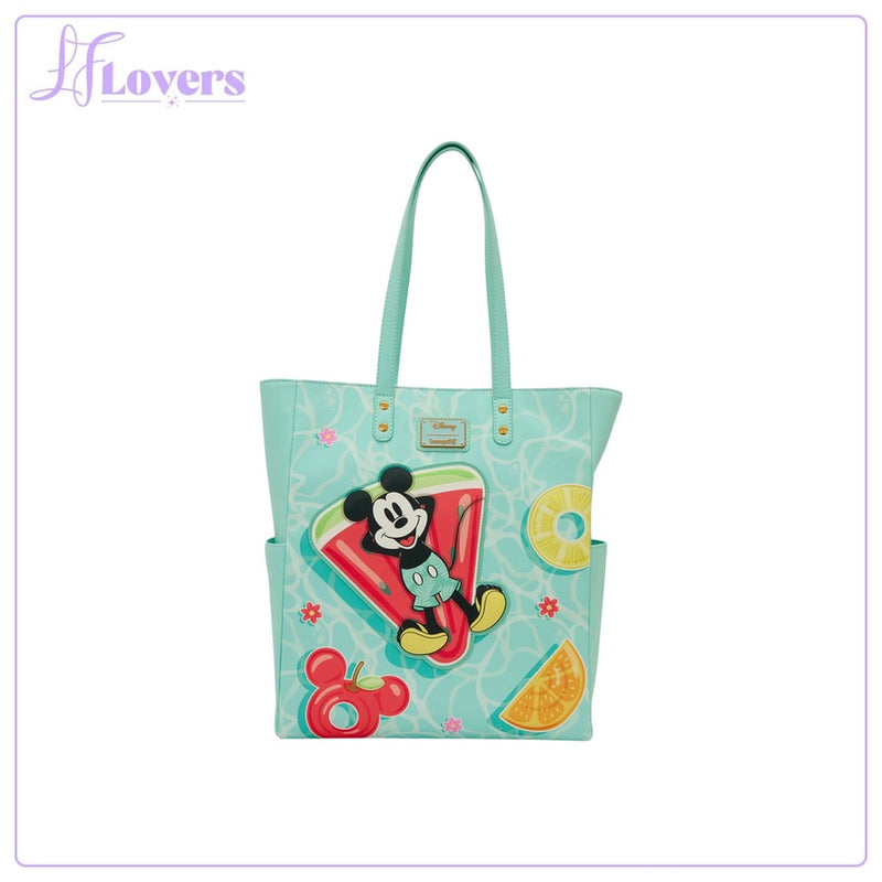 Load image into Gallery viewer, Loungefly Disney Mickey &amp; Minnie Beach Fun Tote Bag - LF Lovers
