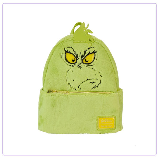 Loungefly Dr Seuss Plush Grinch Light Up Cosplay Mini Backpack - LF Lovers