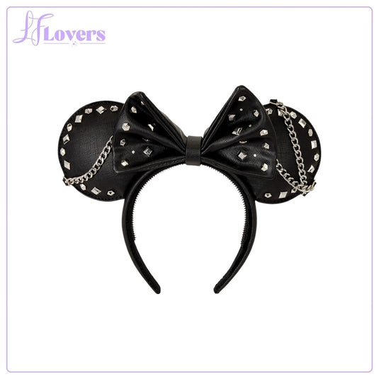 Loungefly Disney Minnie Mouse Studs & Chains Ear Headband - Preorder