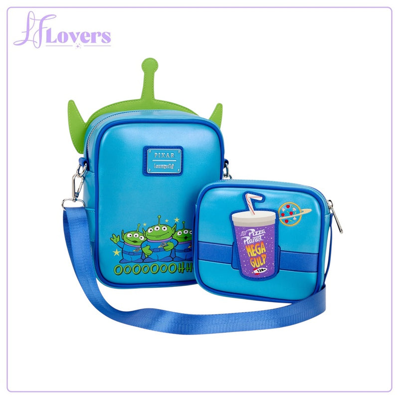 Load image into Gallery viewer, Loungefly Pixar Toy Story 30th Anniversary Aliens Crossbuddies Bag - PRE ORDER
