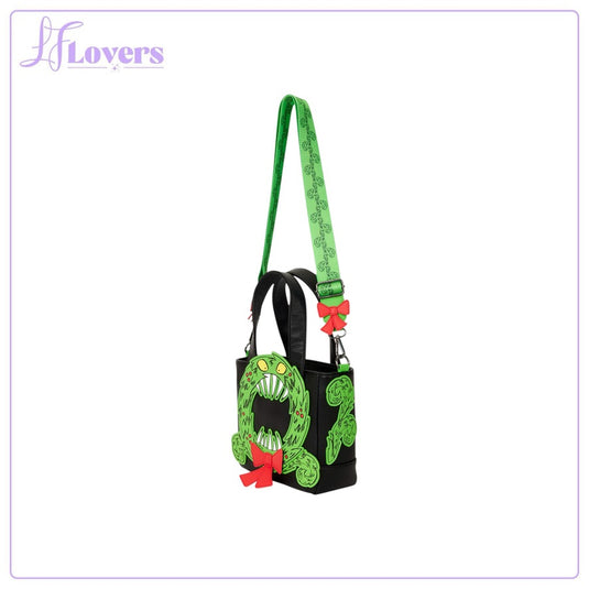 Loungefly Disney NIghtmare Before Christmas Man-Eating Wreath Mini Tote Crossbody Bag - LF Lovers