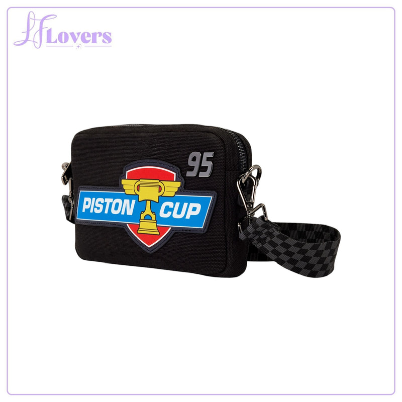 Load image into Gallery viewer, Loungefly Disney Pixar Cars 20th Anniversary Piston Cup Sling Crossbody Bag - Preorder
